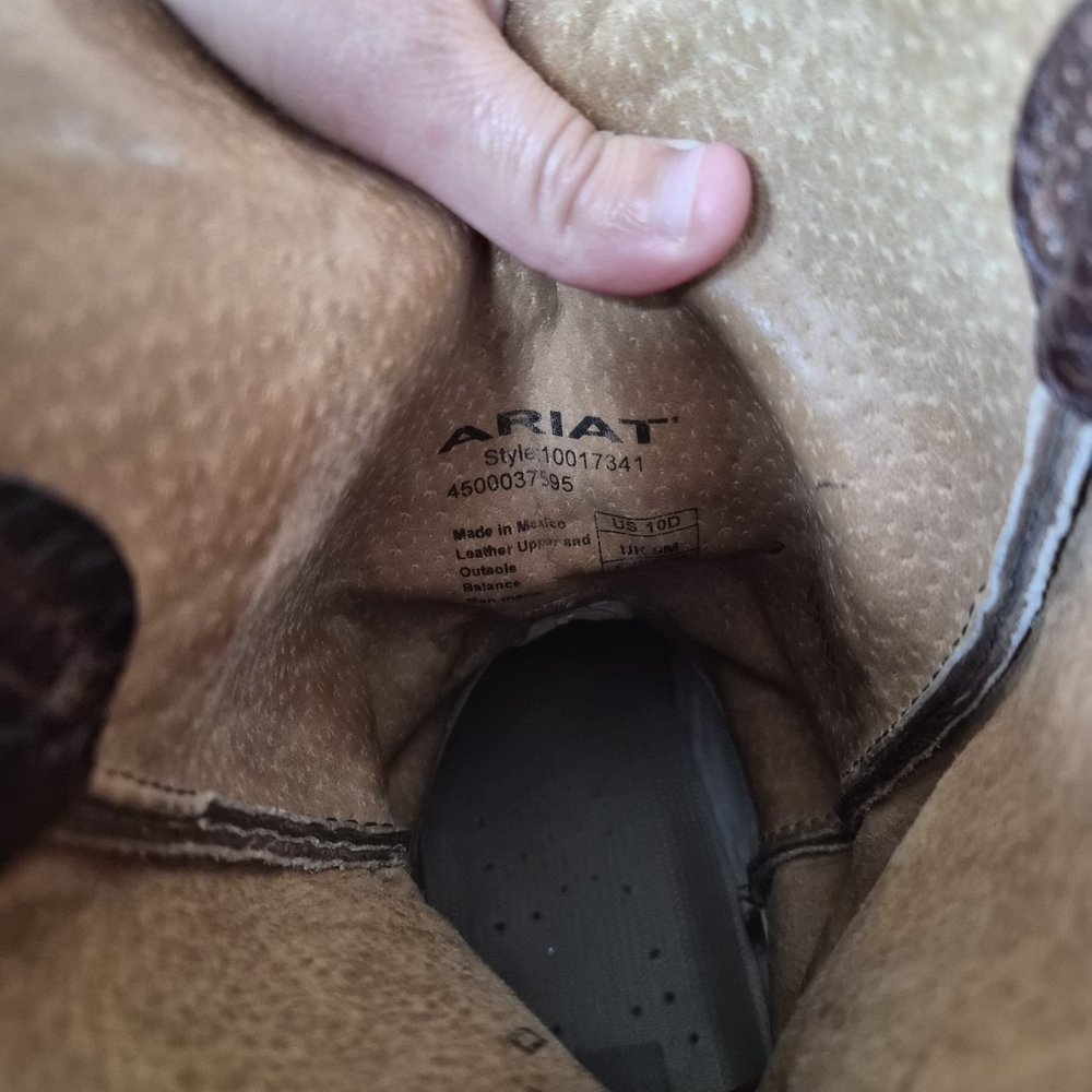 Ariat Brown Cowboy Boots - Picture 8 of 10